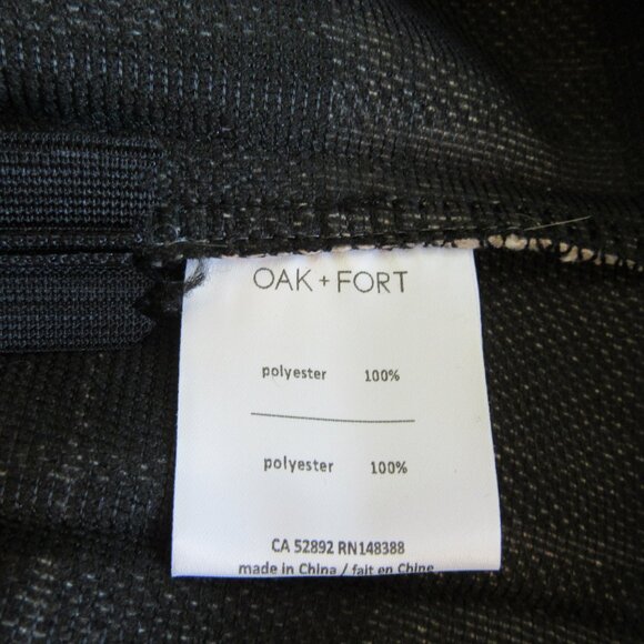 Oak + Fort Black Plaid Mini Pleated Skirt Size Large - Picture 4 of 4